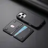 Adequado para iPhone 18 Conjunto Oficial de Capa Magnética de Couro, Porta-Cartões Magnético Forte Magsafe, Capa para Celular Apple 17 Pro