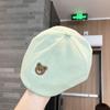 Bebé Primavera y Otoño Lindo Oso Boina Estándar Gorra Retro Personalizada ins Coreano Gorra Infantil de Visera Estilo Extranjero