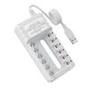 Cargador de 8 ranuras, fuente de alimentación USB, n.° 5, n.° 7, cargador de batería recargable Ni-MH, cargador de batería AA/AAA al por mayor