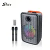 Zqs12156S Subwoofer de 12 pulgadas Altavoz Portátil Bluetooth/TF/Reproducción desde USB Función de Karaoke Luz RGB