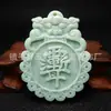 Colgante Bagua de Cabeza de Animal Natural de Doble Cara de Jade de Guizhou al por Mayor para Hombres y Mujeres, Colgante de Jade Bagua con Cara de Animal de Jade de Lushan