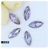 Strass em Formato Marquise com Base Pontiaguda 3*6/5*10mm Cristais Banhados a Prata Adesivos DIY Capa de Celular Acessórios para Unhas