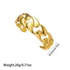 El producto transfronterizo más vendido de Amazon: Pulsera anillo de acero inoxidable chapado en oro de 18 quilates, versátil para ir al trabajo, venta al por mayor desde el fabricante