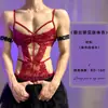 Lingerie Sexy para Homens, Tentação Vermelha Body Sexy Vazado Transparente Justo Uniforme Roupa de Dormir