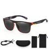 Óculos de Sol Polarizados Masculinos Estilo Europeu e Americano D731S, Óculos de Sol Esportivos, Óculos com Armação de Laca Elástica, Óculos Polarizados para Pesca