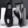 Zapatos de Cuero para Hombre, Estilo Nuevo, Formal de Negocios, Casual, Transpirables, Resistentes al Desgaste, Estilo Británico y Coreano para Hombre, Zapatos de Novio para Boda, Dropshipping