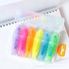 Caneta fluorescente peixe pequeno caneta fluorescente estudante caneta fluorescente sólida marcação de cor chave marcador marcador caneta fluorescente pequena
