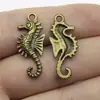 29X12mm 1.5g Multicolor Atacado DIY Acessórios de Vestuário Pingente de Animal Marinho Cavalo-Marinho