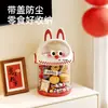 Caixa de Armazenamento de Lanches para Mesa, Recipiente de Armazenamento Fofo de Desenho Animado DIY, Organizador Selado de Grande Capacidade, Pote de Armazenamento Pequeno para Brinquedos
