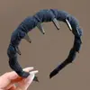 Diadema retro de alta gama color marrón Maillard 2026 para mujer, adecuada para el uso diario, para recoger el cabello suelto y crear un look de corona alta.