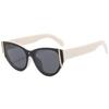 Gafas de Sol Ojo de Gato Americanas Nuevas 2025 Populares en Internet de Alta Gama Cara Pequeña Chica Hot Trendy Cool Gafas Color Té Protección UV para Mujer
