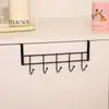 Prateleira Especial de Cinco Elos para Portas de Armário de Cozinha, Prateleira de Armazenamento Multifuncional para Casa e Dormitório, Gancho de Armazenamento Atrás da Porta, Toalha de Pendurar
