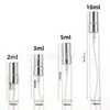 Em estoque Frascos para Decantar Perfume de 2ml 3ml 5ml 10ml Frascos de Spray Portáteis para Pequenas Amostras Frascos de Vidro de Alta Qualidade Frascos Vazios