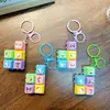 Teclado Mecánico Modular Creativo Combinación Libre Teclas Macarrón Llaveros Divertido Descompresión Colgante Pequeño Venta al por Mayor