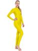 Mono Ajustado de Nylon Gimnasia Entrenamiento Yoga Adulto Ropa de Ejercicio Rendimiento Ropa de Baile Mono Moldeador de Cuerpo Manga Larga