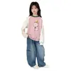 Jeans YOJIA para Niñas 2026 Otoño Nuevos Pantalones para Niños Mayores, Pierna Ancha Versátiles de Otoño Largos de Moda