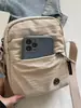 Bolso Cruzado Casual de Color Sólido Nuevo Bolso de Hombro de Moda para Mujer Bolso de Tela Versátil Repelente al Agua Ligero Bolso para Teléfono de Compras