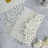 Tarjeta de Invitación de Boda Cortada con Láser Tarjeta de Invitación de Boda Tarjeta de Invitación de Boda de Moda Estilo Europeo Tarjeta de Bendición para Festival En Stock Venta al por Mayor