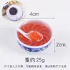 Tazón de postre de comida simulada de 4 cm, tazón de ramen, pegatina para refrigerador, tazón de porcelana azul y blanca china, tazón para fideos, modelo de tazón de comida falsa