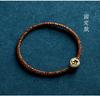 Pulsera S925 Plata Zodiaco Tibetano con Nudo Vajra de Nueve Capas y Cuerda de Cinco Colores para Mujer, Venta al por Mayor