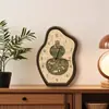 Relógio de Mesa Estilo Madeira Vintage, Relógio de Mesa, Relógio de Parede para Sala de Estar, Decoração de Relógio Retrô, Pendente de Parede de Nicho