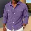 Camisa de Pana Independiente Transfronteriza 2026 para Hombre, Chaqueta Holgada de Moda Estilo Americano, Nueva Camisa Casual de Botones