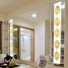 Pegatinas de pared acrílicas 3D con patrón de espejo de techo, pegatinas de cintura para sala de estar, TV, fondo, espejo decorativo de pared