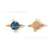 Aleación Aceite Goteante Espacio Universo Planeta Estrella Luna Corazón Accesorios Colgante DIY Cadena de Teléfono Móvil Llavero Adorno