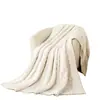 Manta Polar Jacquard Tafetán Popular Transfronteriza Europea y Americana, Manta Polar de Siesta Doble Cara Tamaño Extra Grande Estándar de EE. UU. para Coche y Sofá