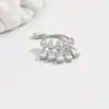 Clip de Oreja de Moda Ins para Mujer, Elegante, Atmosférico, Celebridad de Internet, Diseño de Borla de Diamante, Clip de Oreja Simple