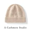 Gorro Plegable Jacquard de Punto 100% Cachemira Pura para Hombres y Mujeres, Gorro Cálido de Invierno y Otoño para Proteger las Orejas, Gorro de Lana, Gorro de Punto