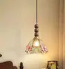 Estilo Americano Médio Nordic Tiffany Brass Nogueira Restaurante Quarto Bar de Cabeceira Estudo Homestay Chandelier