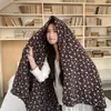 Ins estilo coreano pequena floral grão de neve veludo quente casual cobertor amigo da pele coral veludo sofá decorativo cobertor capa de cochilo