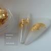 Manicura Decoración de Uñas con Lámina de Oro y Plata Colorido Doble Cara Oro Oro Claro Champaña Plata Retro Pegatina de Lámina de Estaño