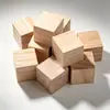 Bloques de madera maciza, varios tamaños, bloques de madera cuadrados pequeños, materiales para manualidades, bloques de construcción de juguete de madera de pino, transfronterizo