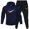 Nuevo Conjunto de Sudadera y Pantalones Deportivos para Hombre Primavera y Otoño 2024 Conjunto Holgado de Moda Juvenil Sudadera Pantalones Casuales Conjunto de Dos Piezas