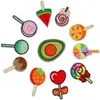 Parches bordado por computadora caricatura fruta cereza parche de tela parche de moda bordado traje bordado Zhang Zai
