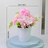Conjunto de flores artificiais combinação decoração de mesa sala de casamento sala modelo decoração planta verde flor falsa adereços de fotografia