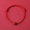 Pulsera de Examen Shore Femenina Ben Life Cuerda Roja Cinabrio Hetian Yufu Marca Pulsera Tejida para el Examen de Admisión Universitaria