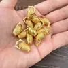 Adorno de lingote de oro pequeño brillante de aleación de imitación sólida, regalo estilo chino, lingote de oro