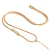 Cordón para Colgante de Cuentas de Jade Tejido a Mano con Jade y Cera de Abeja, Estilo Chino Nuevo Cordón de Collar Ajustable DIY para Hombres y Mujeres, Al por Mayor