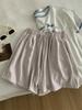 Cor Sólida Verão Roupa Exterior Casual Shorts Esportivos Femininos Estilo Coreano Redutor de Idade Cintura Alta Solto Perna Larga Corrida Hot Pants