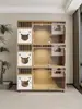 L Venta al por mayor Villa para Gatos Casa para Gatos Nido para Gatos Casa para Gatos Casa para Gatos Tienda de Mascotas Lujo Madera Maciza Exhibición Gabinete de Cría para Gatos Fábrica