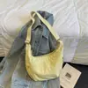 Bolsa de Lona Informal Sencilla Tipo Bollo para Mujer, Bolso de Hombro Cruzado Ligero y Versátil, Bolsa Grande de Capacidad para el Trabajo, Nuevo Modelo 2026