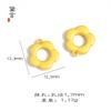 Nuevo oro arena hecho a mano diy material de flor con cuentas collar espaciador cuenta pulsera pulsera cuerda agujero colgante accesorios de joyería