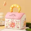Bolsa de regalo para el primer cumpleaños del bebé, caja de regalo para el primer cumpleaños, caja de dulces de embalaje para un año, recuerdo de fiesta de cumpleaños, caja de regalo de bolsa de dulces portátil