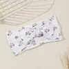 Comércio Exterior Venda Quente Acessórios de Cabelo para Crianças Europeu e Americano Bebê Faixa de Cabelo com Laço Estampado Digital Elástico Nylon Faixa de Cabelo para Bebê