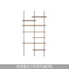 Estantería de Madera Maciza de Múltiples Niveles para Sala de Estar Minimalista Moderna con Columna de Diseño Estilo Vintage Estantería de Exhibición de Piso a Techo