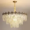 Candelabro vintage estilo francés para sala de estar, moderno y simple con un toque de alta gama, adecuado para comedor y dormitorio, estilo mid-century americano, lámpara para toda la casa hecha de aleación