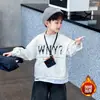 Moletom gola alta masculina outono e inverno com veludo extra novo estilo 2026 inverno infantil camada interna quente camisa base de veludo integrada